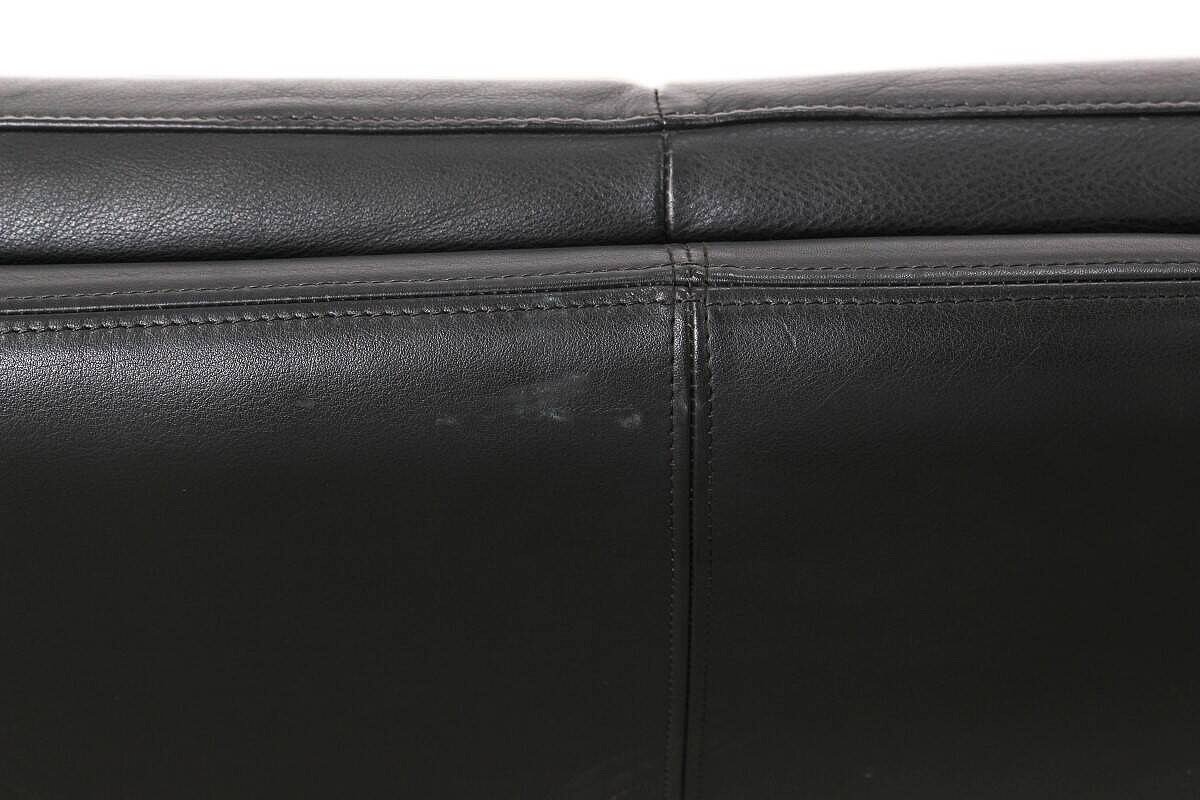 Loungesofa / 2-Sitzer / Leolux 'Bora Béta' / Leder schwarz