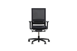 Bürodrehstuhl / viasit 'Impulse' / Netzrücken / schwarz