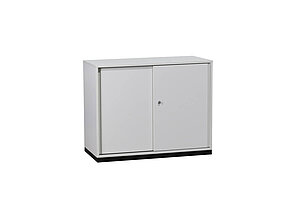 Sideboard / Steelcase / weiß / Schiebetüren / 2 Ordnerhöhen / 100 cm