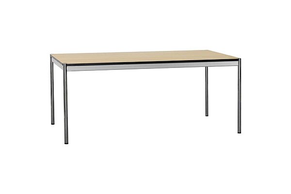 175 x 75 cm Schreibtisch / Besprechungstisch in esche Z2 von USM Haller