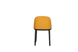 Besucherstuhl / vitra 'Softshell Side Chair' / rapsgelb