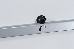 Mobiler Klapptisch / Schulungstisch / Kinnarps 'Foldex' / 160 x 80 cm / weiß