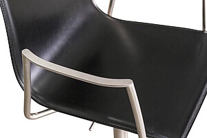 La Palma 'Thin S20' / Leder schwarz / Rollen
