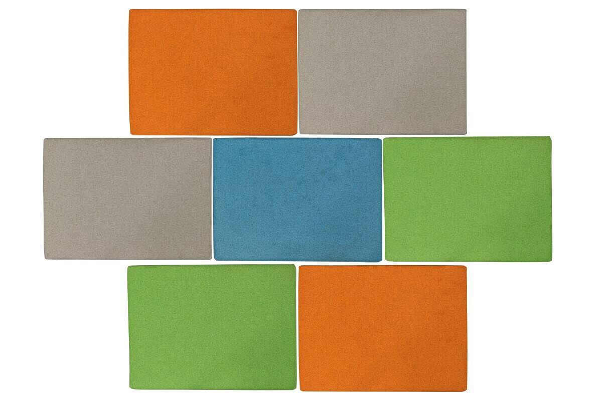 Akustik-Wand-Dekoration - Element blau