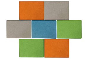 Akustik-Wand-Dekoration - Element blau