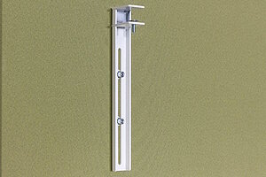 Paneel / König & Neurath 'FLYBY' / 180 cm / Stoff hellgrün / inkl. Klemmhalter weiß