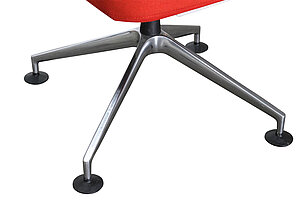 Konferenzstuhl / vitra 'ID Trim' / orangerot