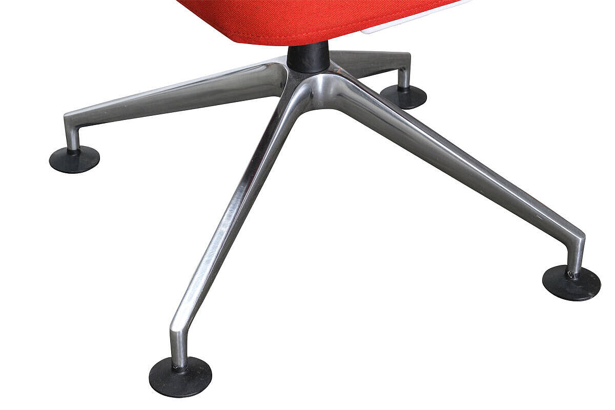 Konferenzstuhl / vitra 'ID Trim' / orangerot