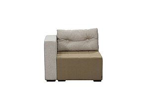 Modulsofa / 2-Sitzer / Materia 'MONOLOG' / braun/beige