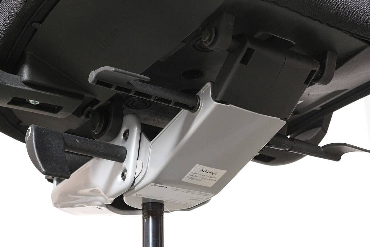 Bürodrehstuhl / Klöber 'Veo' / schwarz / Fußkreuz silber