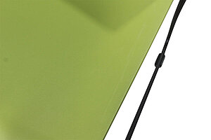 Besucherstuhl / Haworth 'Very' / Kunststoffschale / grün / Kufengestell schwarz