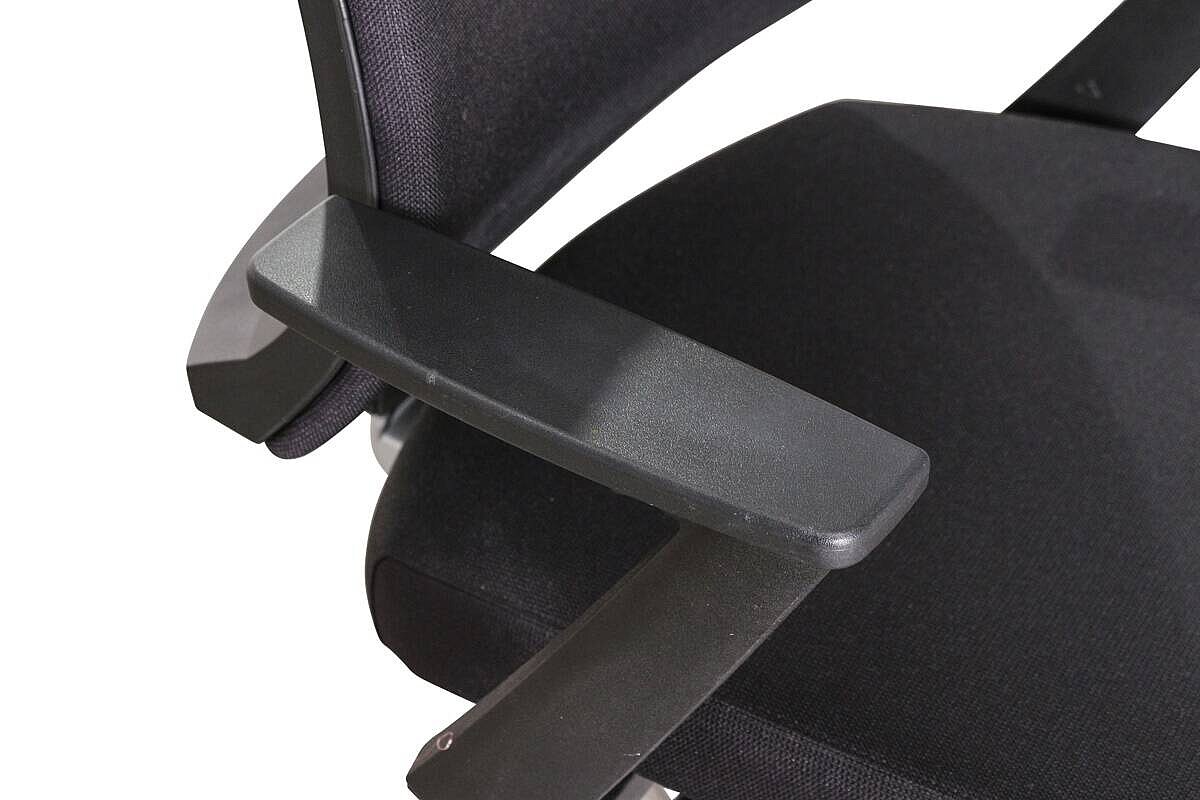 Bürodrehstuhl / Klöber 'Veo' / schwarz / Fußkreuz silber