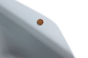 Schalenstuhl / Sedus 'on spot' / Sitzschale weiß / Polsterung anthrazit