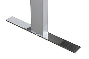 Steh-Sitz-Schreibtisch / Walter Knoll 'Exec-V Desk' / Memory Display / weiß / 200 x 100 cm