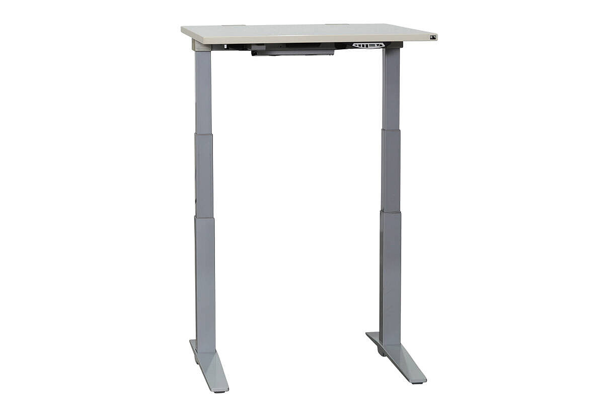 Steh-Sitz-Schreibtisch / König & Neurath 'TALO.S' / Memory-Display / weiß / 80 x 80