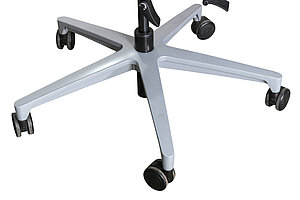 Bürodrehstuhl / Klöber 'Veo' / schwarz / Fußkreuz silber