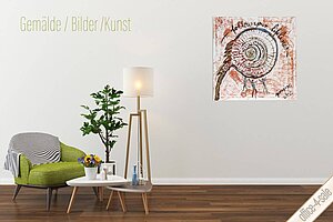 Gemälde 'Lifelines', 100 x 100 cm