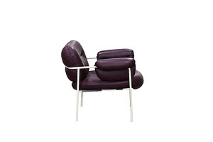 Loungesessel / FOGIA 'Bollo' / aubergine/weiß / NP 3340 EUR