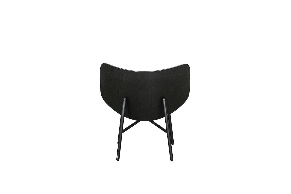 Loungesessel / HAY 'Dapper Lounge Chair' / senfgelb/schwarz