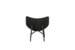 Loungesessel / HAY 'Dapper Lounge Chair' / senfgelb/schwarz