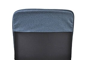 Bürodrehstuhl / vitra 'HAL' / schwarz - mit Sitzkissen in petrol