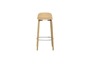 Barhocker / MUUTO 'Visu Bar Stool' / eiche