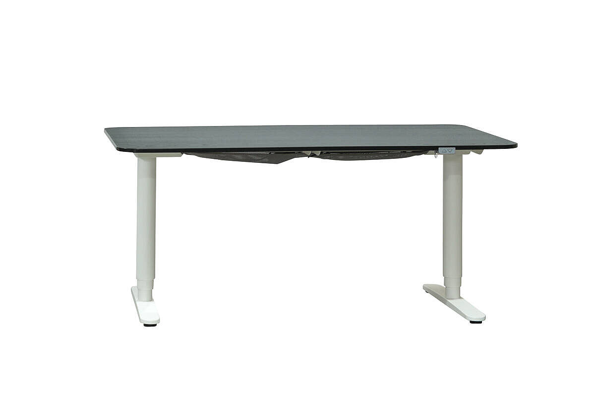 Steh-Sitz-Schreibtisch / IKEA 'BEKANT' / esche schwarz / 160 x 80 cm