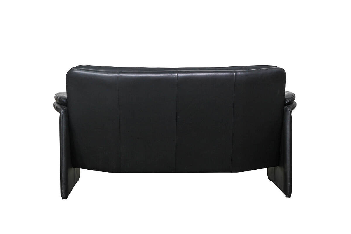 Loungesofa / 2-Sitzer / Leolux 'Bora Béta' / Leder schwarz