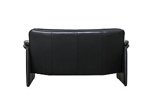 Loungesofa / 2-Sitzer / Leolux 'Bora Béta' / Leder schwarz