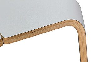 Hocker / Brunner 'hoc' / HPL beschichtet weiß / NP 870 EUR