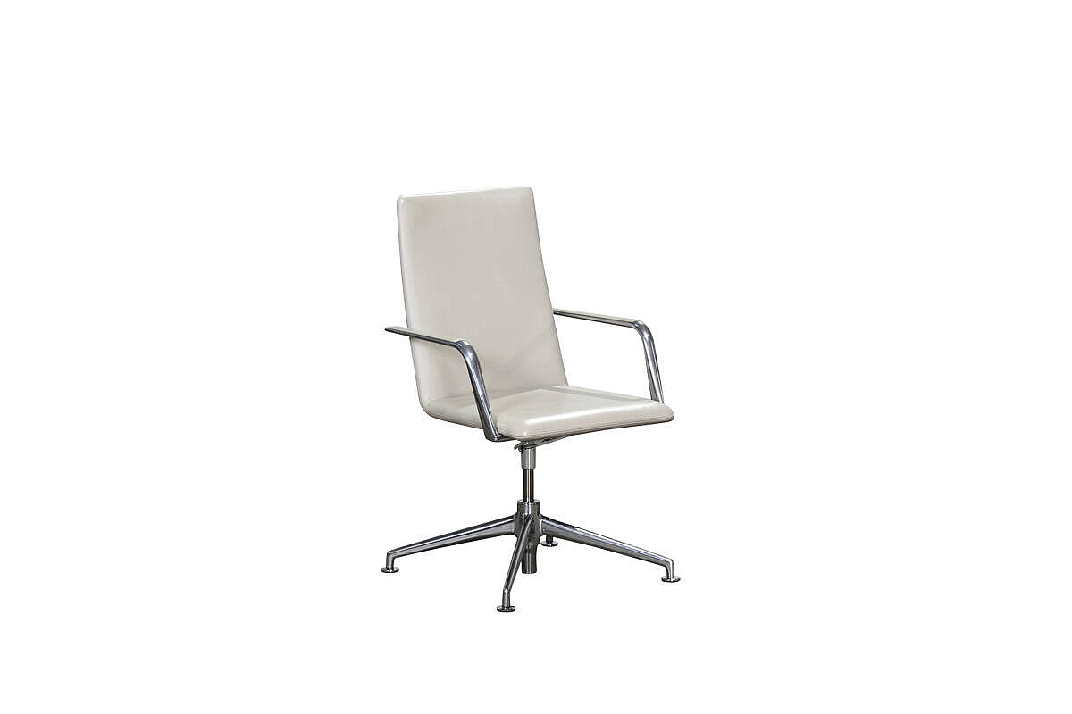 Konferenzsessel / Brunner 'fina soft' / Leder beige