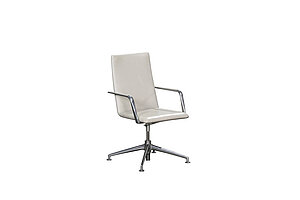 Konferenzsessel / Brunner 'fina soft' / Leder beige