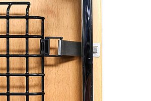 Kabelrost / USM Haller / schwarz / für Tischtiefe 100 cm