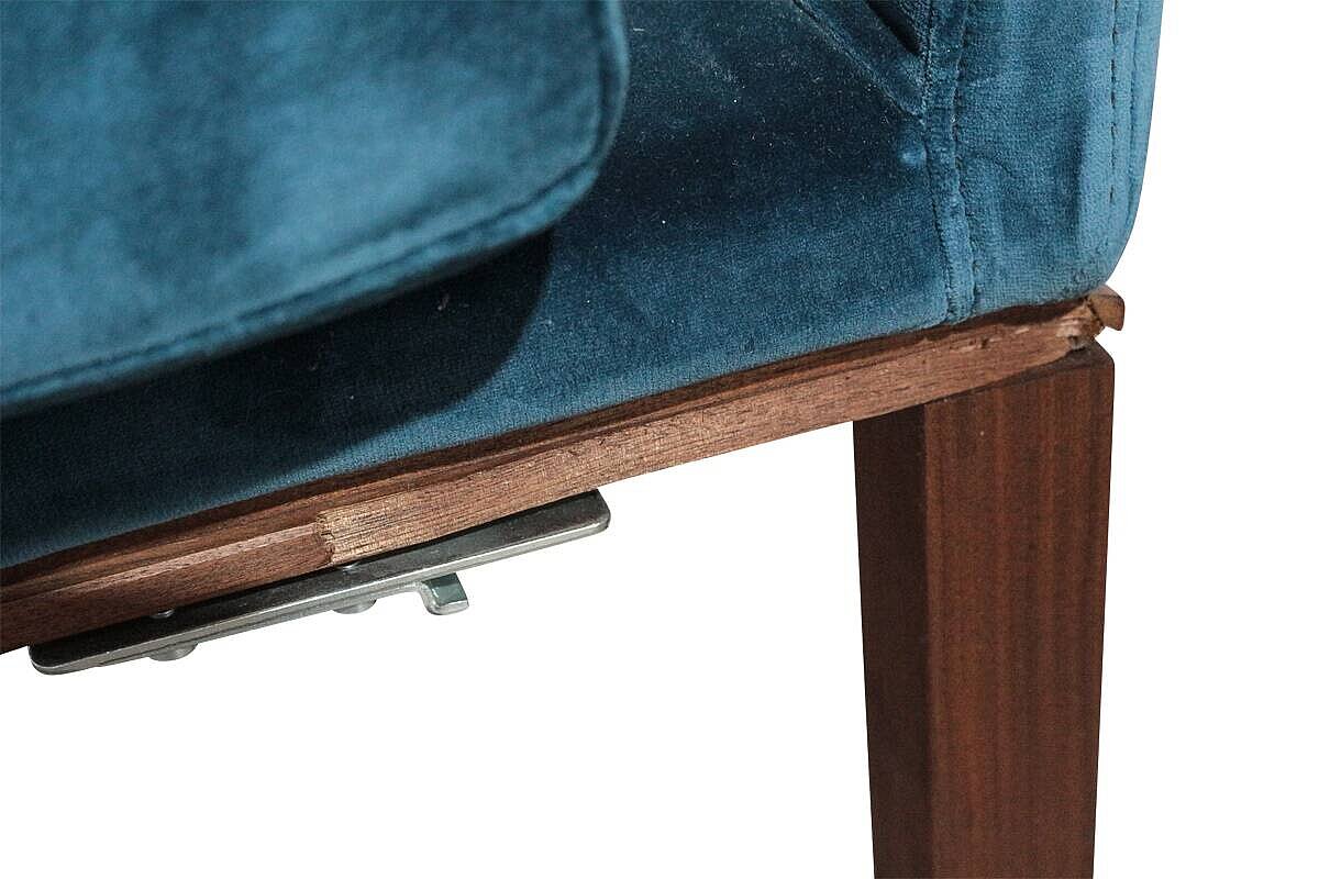 2-tlg. Modulsofa / bolia 'Cosy' / Samtstoff petrol