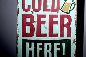 Wall-Art - Cold Beer Here