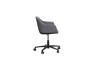 Bürodrehstuhl / Konferenzstuhl / vitra 'Softshell Chair' / dunkelgrau / auf Rollen