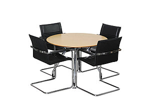 'Summa' Besprechungstisch in ahorn, 100 cm Durchmesser