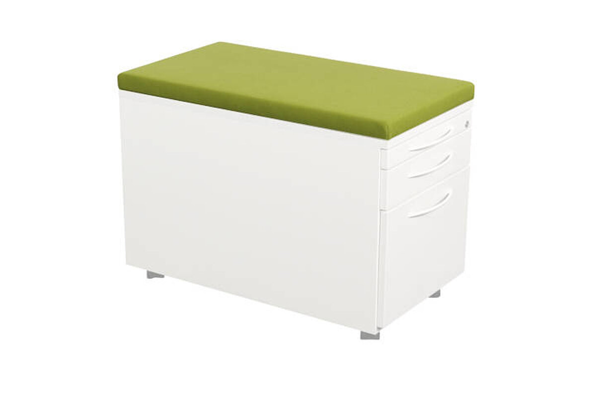 Sitzkissen für Rollcontainer 80 cm in lindgrün