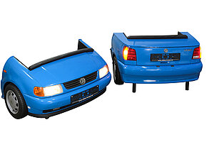 2-tlg. Sitzgruppe 'VW POLO' / blau - NP 9500 EUR