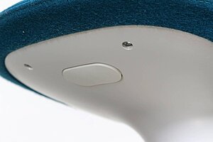 'Babar' Hocker in petrol - Design: Simon Pengelly, 2006 / NP 578 EUR