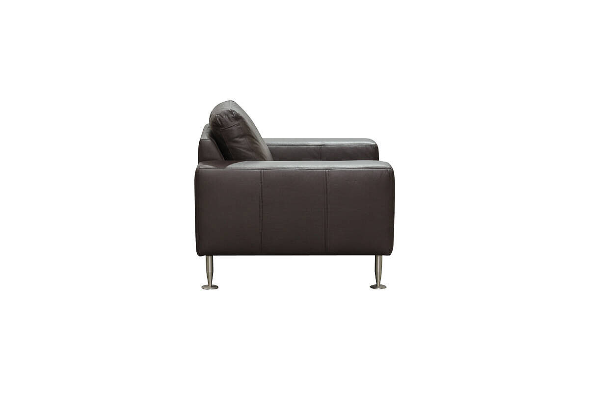 Loungesessel / Kunstleder / braun