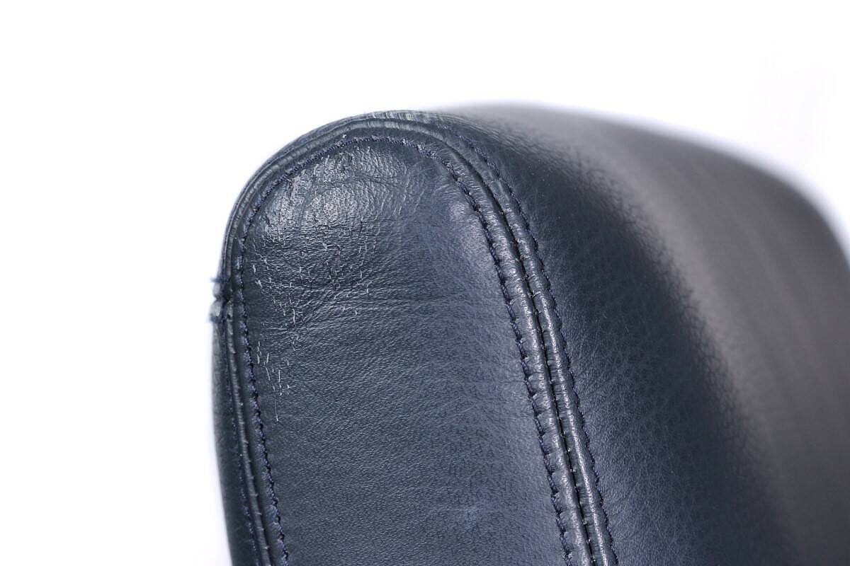 Loungesessel / Leder dunkelblau