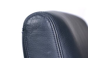 Loungesessel / Leder dunkelblau