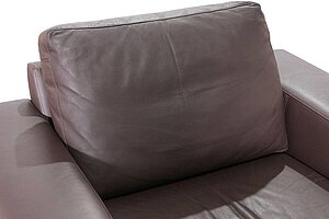Loungesessel / Kunstleder / braun