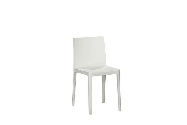 Besucherstuhl / HAY 'Elementaire Chair' / cremeweiß