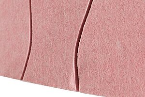 Neuwertig / Akustische LED-Hängeleuchte / PROLICHT/Molto Luce / pink / 120 cm