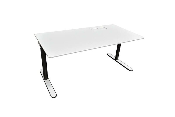 Schreibtisch / König & Neurath 'LIFE.S' / 160 x 80 cm / weiß / Gestell schwarz