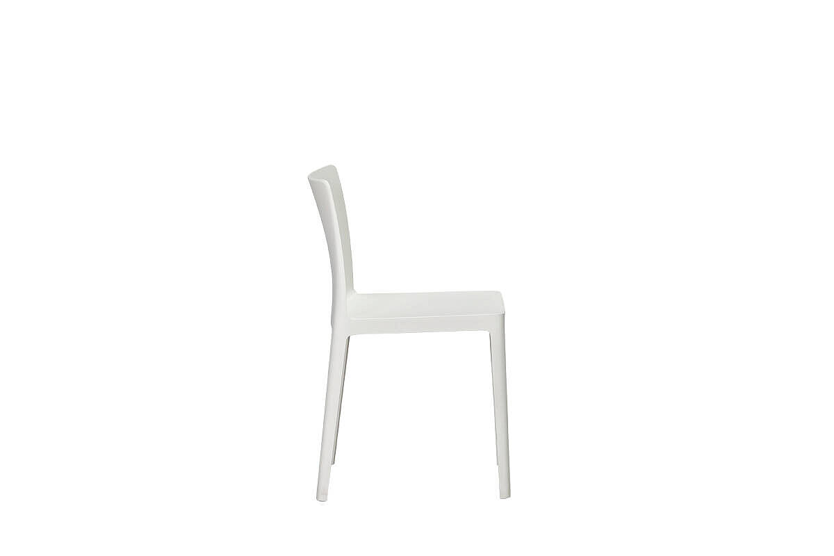 Besucherstuhl / HAY 'Elementaire Chair' / cremeweiß