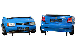 2-tlg. Sitzgruppe 'VW POLO' / blau - NP 9500 EUR