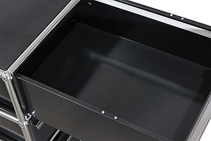 Rollcontainer / USM Haller / 3 Schubladen / graphitschwarz - NP 1617 EUR